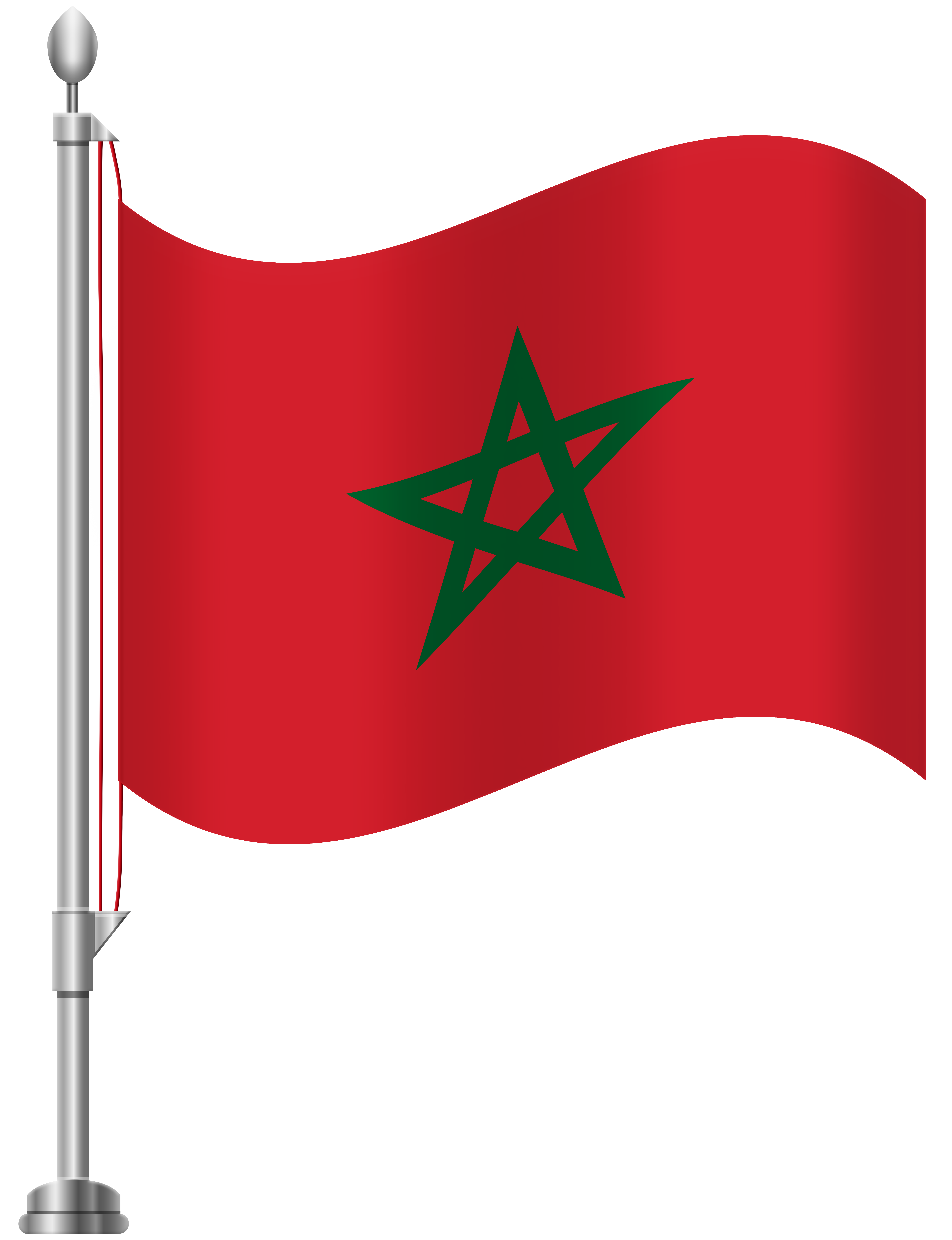 Morocco Flag PNG Clip Art.