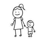 Showing post & media for Mother and son holding hands cartoon.