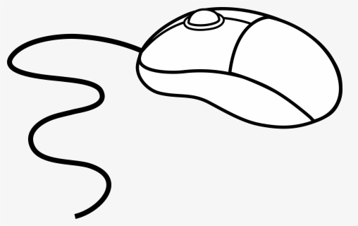 Free Computer Mouse Black And White Clip Art with No.