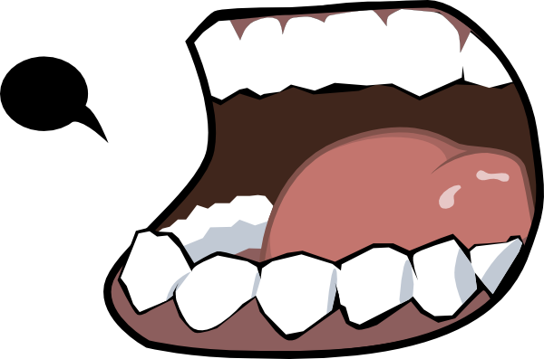 Mouth And Tongue Clipart Black And White.