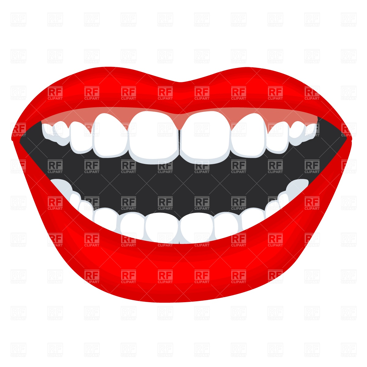 Mouth With Teeth Clipart.