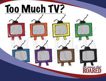 Too Much TV (Clipart).