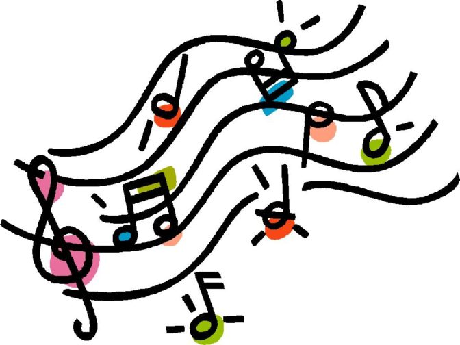 Coloring Book : Musical Notes Single Music Clip Art Free.