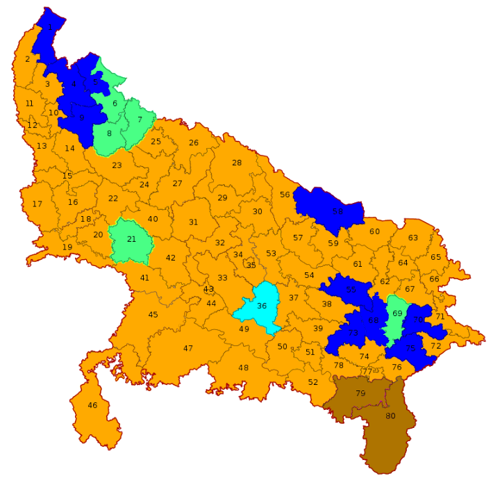 2019 Indian general election in Uttar Pradesh.