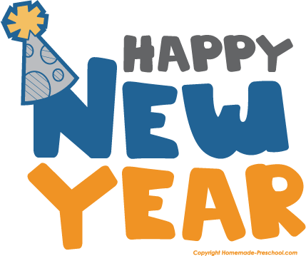 Happy New Year Clipart For Kids and Adults.