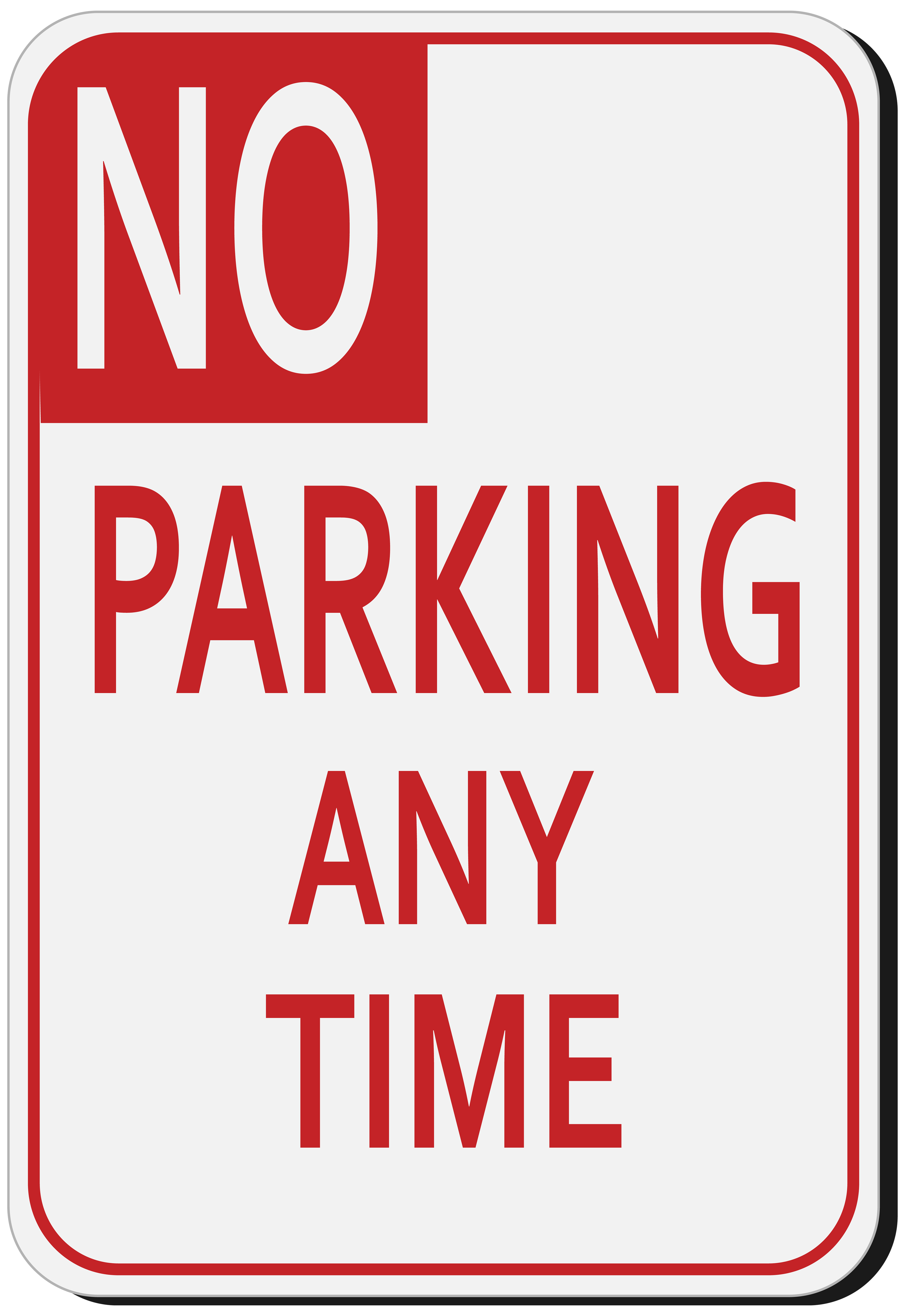  No Parking Sign Word Template 