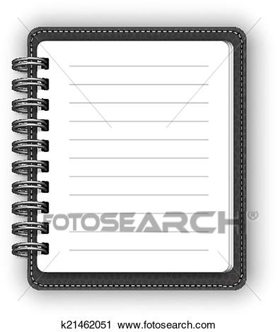Leather spiral notebooks Clipart.