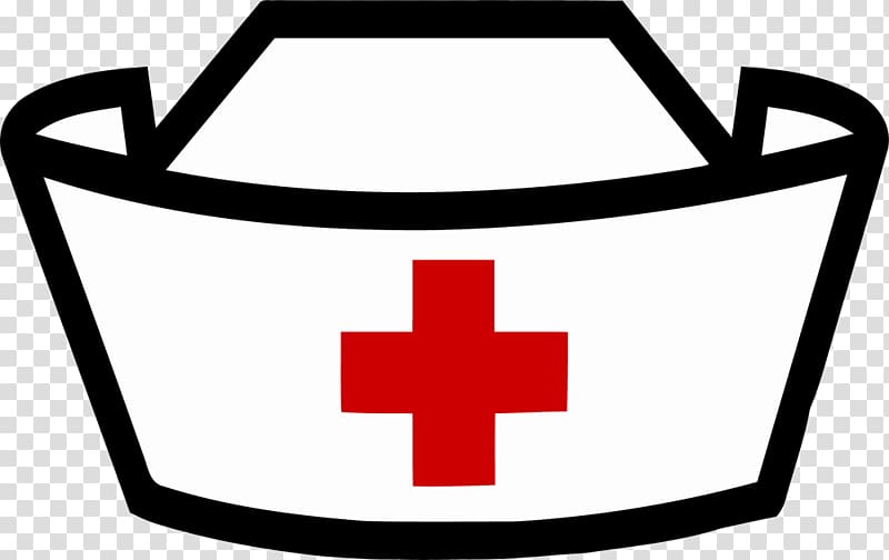 White nurse cup illustration, Nurses cap Nursing Hat.