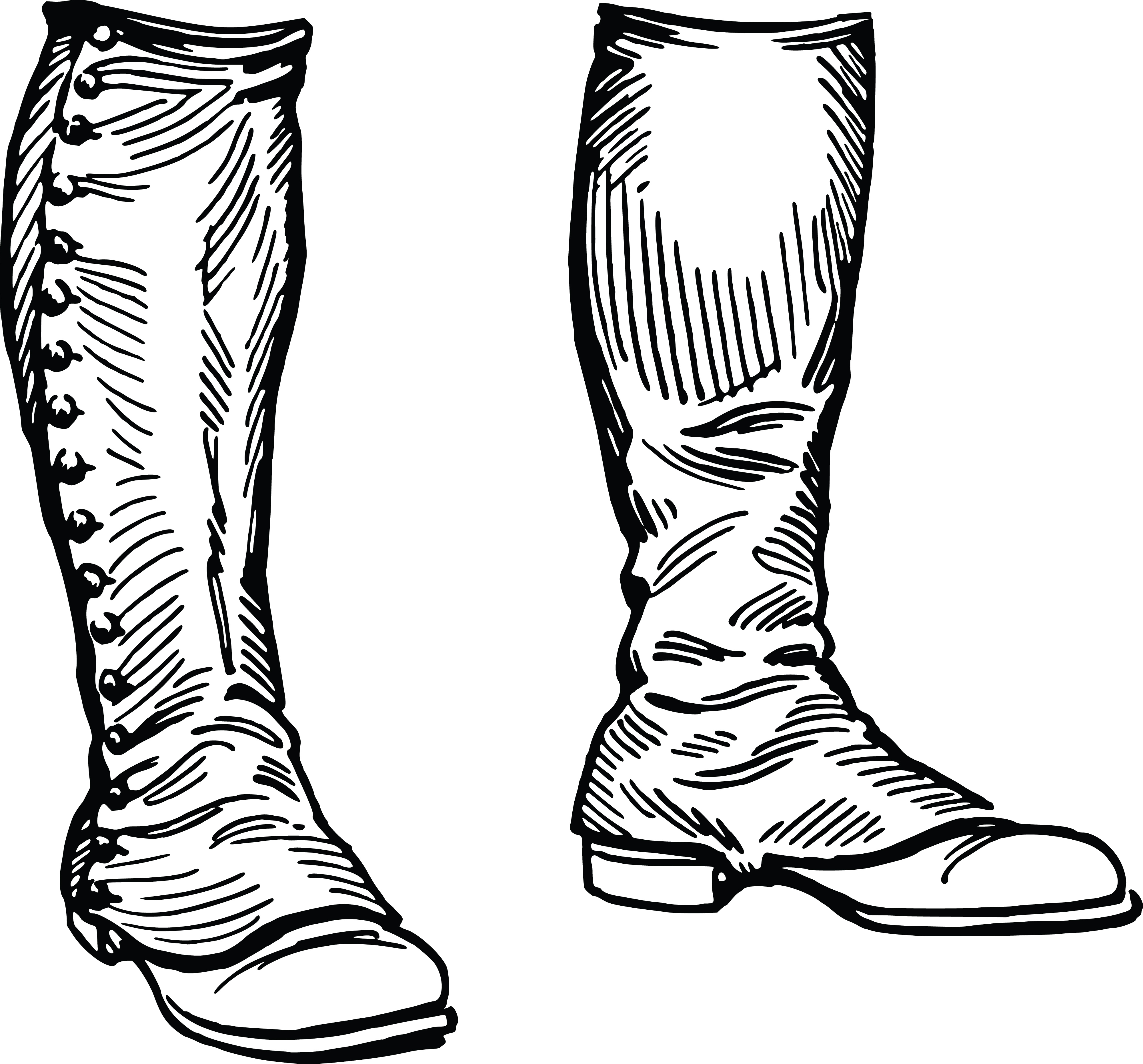Free Clipart Of A Pair of Boots.