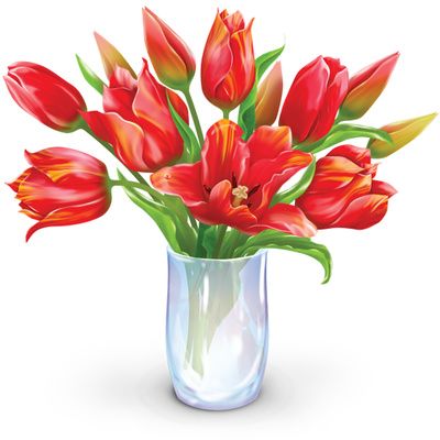 Vase Of Flowers Clip Art.