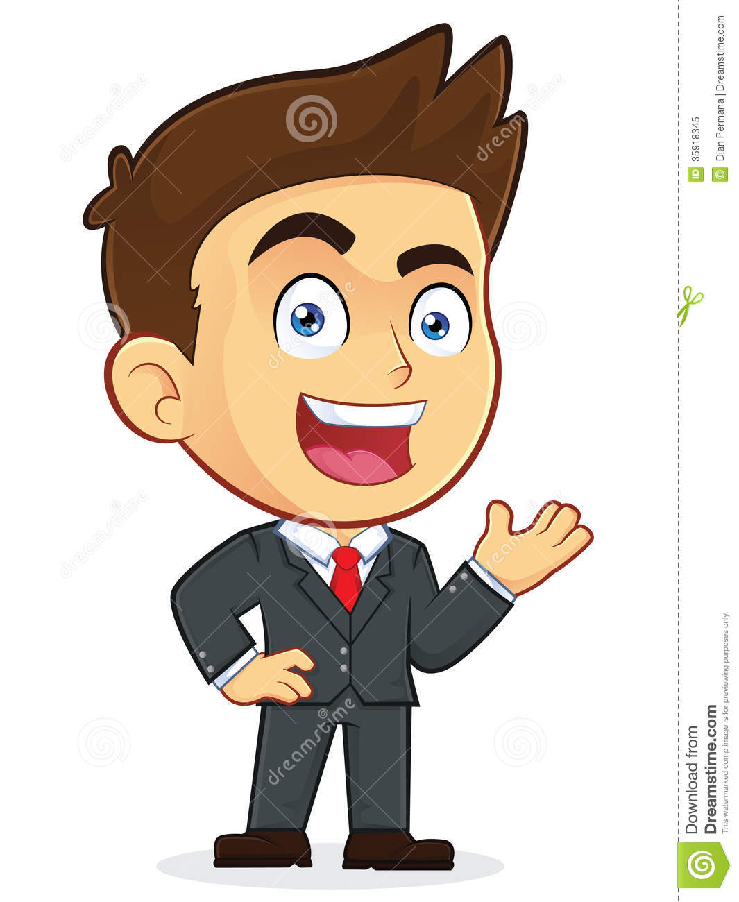 4114 Businessman free clipart.