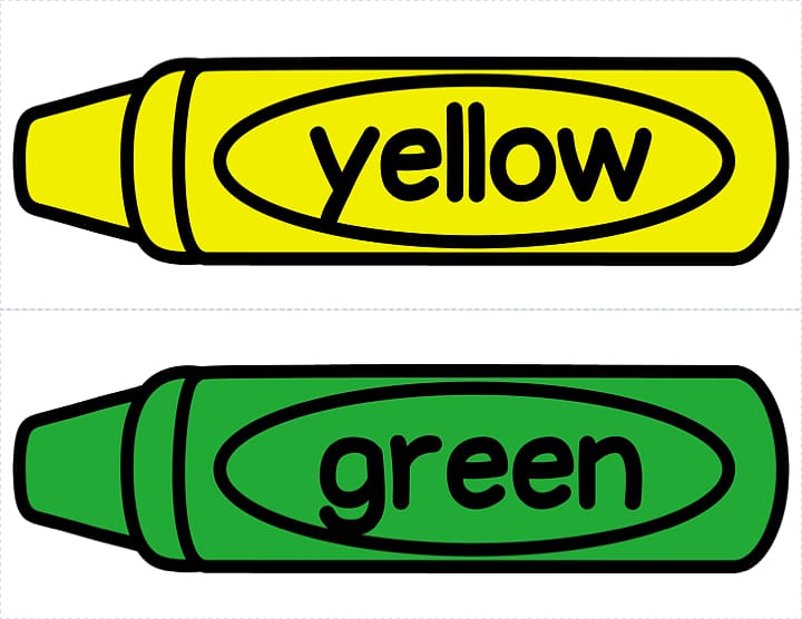 Yellow and green crayons, Crayon Colored pencil Crayola , Green.