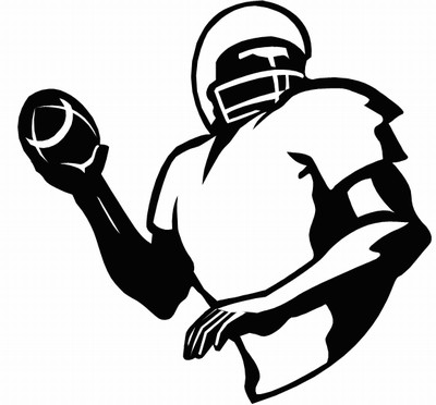 Football Player Clipart Black And White.