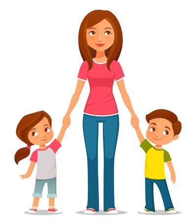 Mom with kids clipart 2 » Clipart Portal.