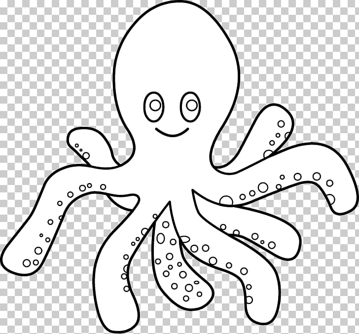 Octopus Black and white , Octopus Outline s PNG clipart.