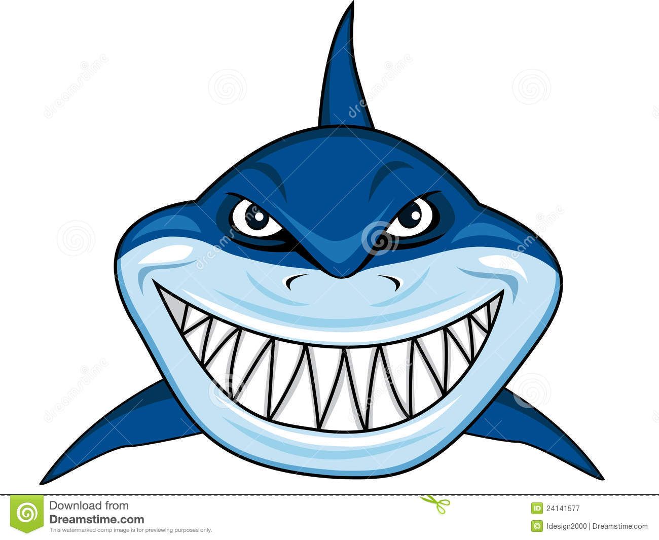 Shark Fin Illustration.