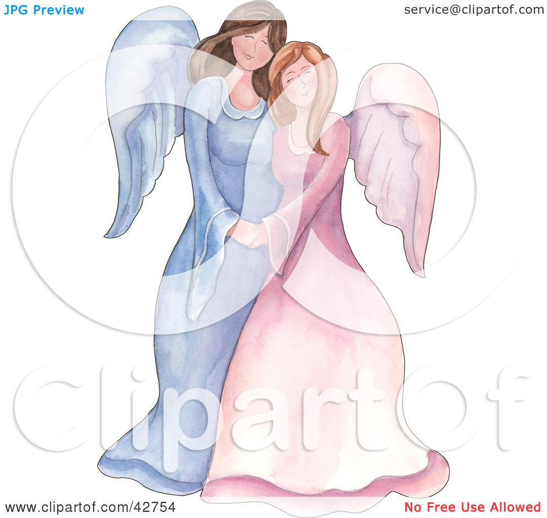 Download clipart of an angel mother and her children 20 free ...