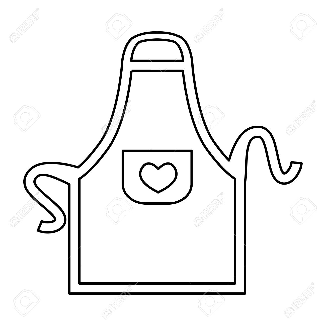 Apron cooking clothes » Clipart Station.