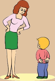 Boy And Mother Clipart.