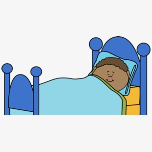 Boy Sleeping On Bed Clip Art , Transparent Cartoon, Free.