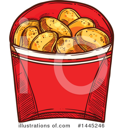 Chicken Nuggets Clipart #1445246.