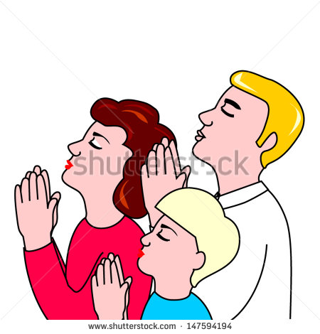 Family praying clipart 1 » Clipart Station.
