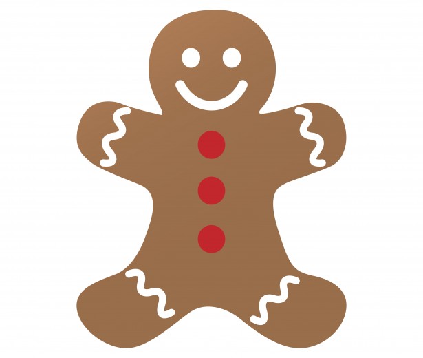 Gingerbread Man Clipart Free Stock Photo.