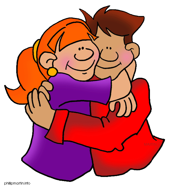 Clipart Hugs Friends.