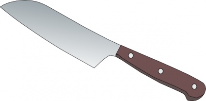 Kitchen Knife clip art free vector.