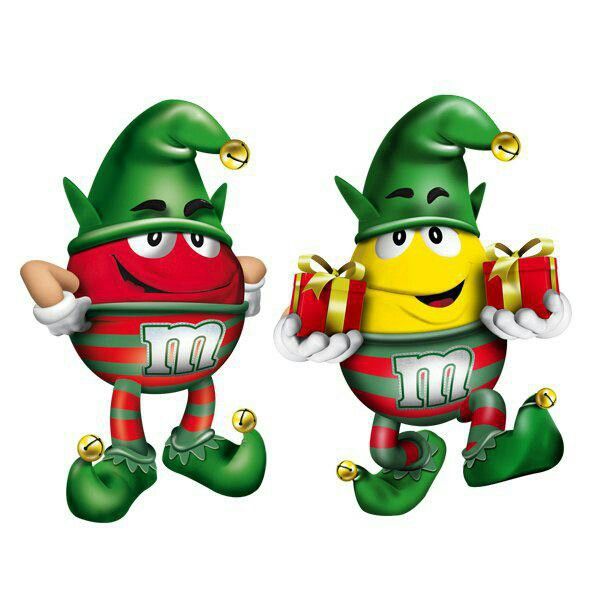 CHRISTMAS M&M\'s RED AND YELLOW CLIP ART in 2019.