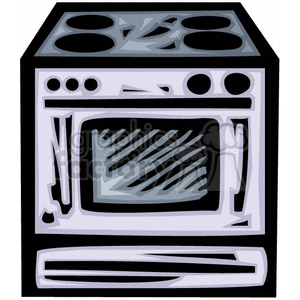 oven clipart. Royalty.