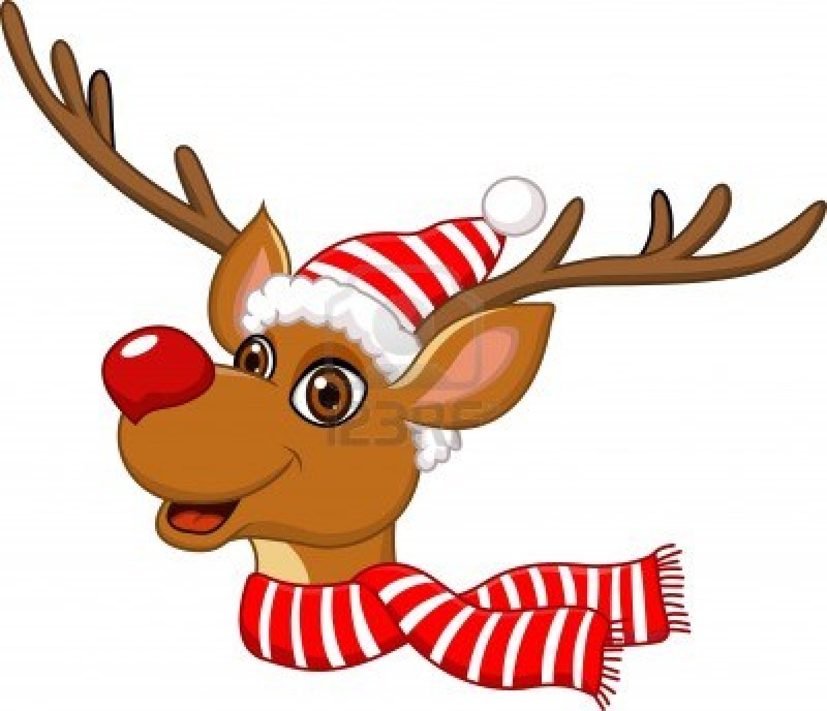 Free Christmas Reindeer Clipart.
