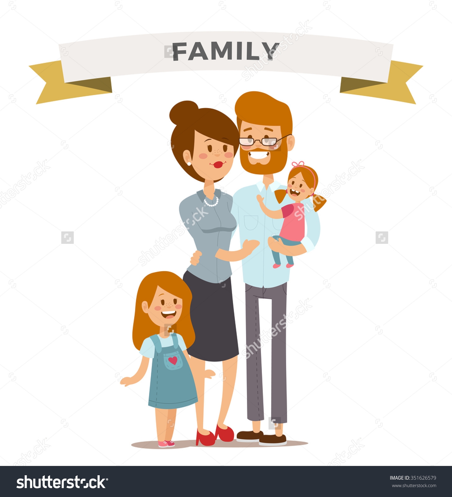 Small Family Clipart.