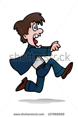 Man Running Away Stock Images, Royalty.