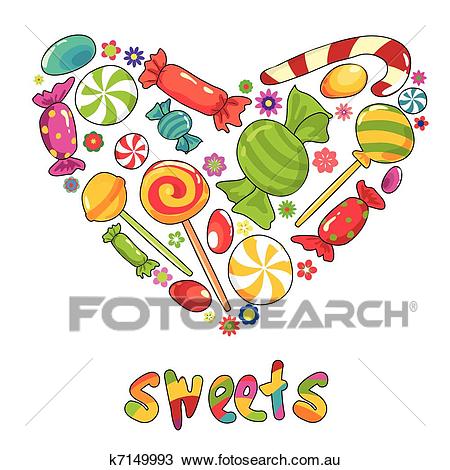 Sweets heart Clipart.