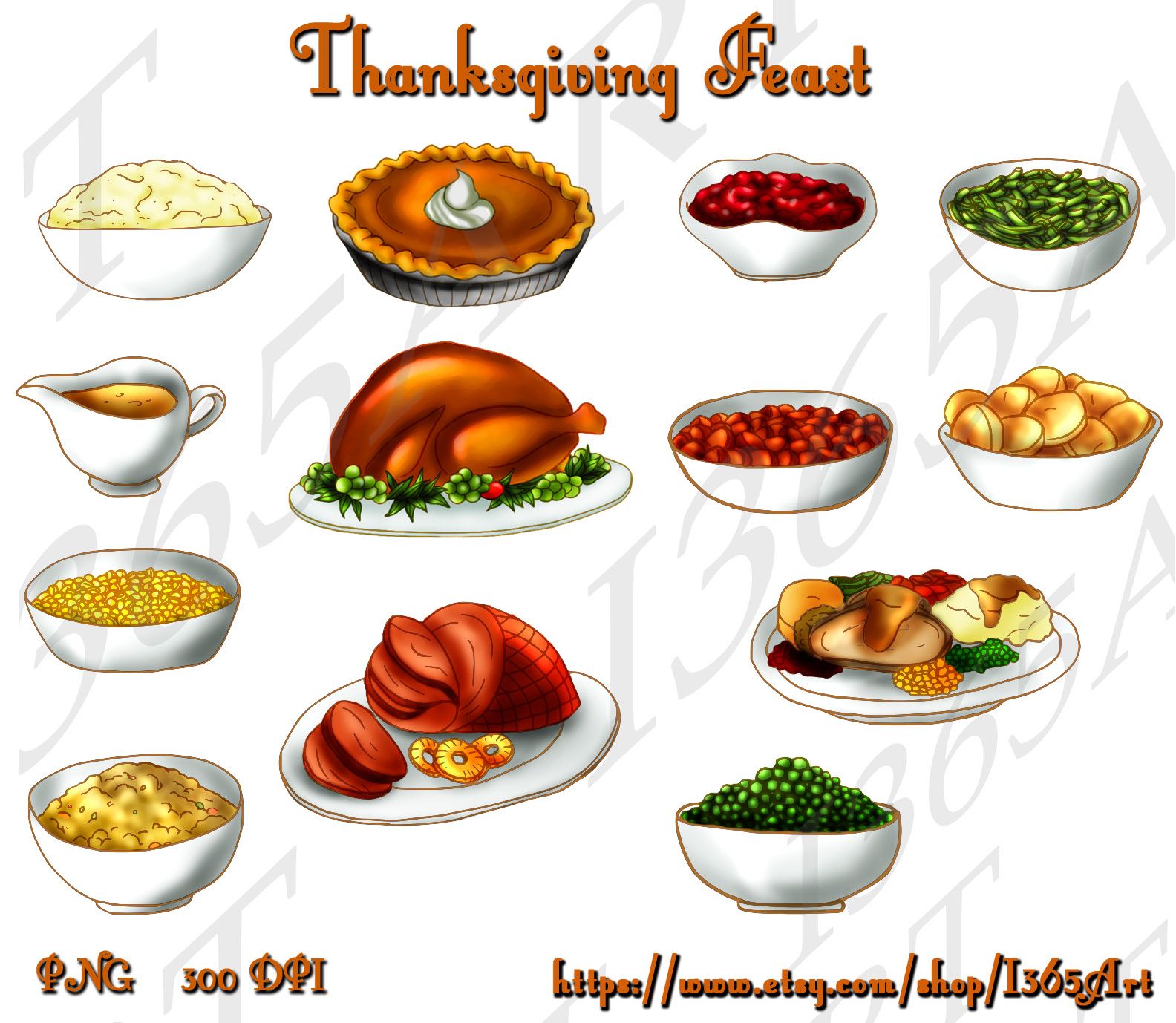 Thanksgiving Turkey Dinner Clip Art Free.