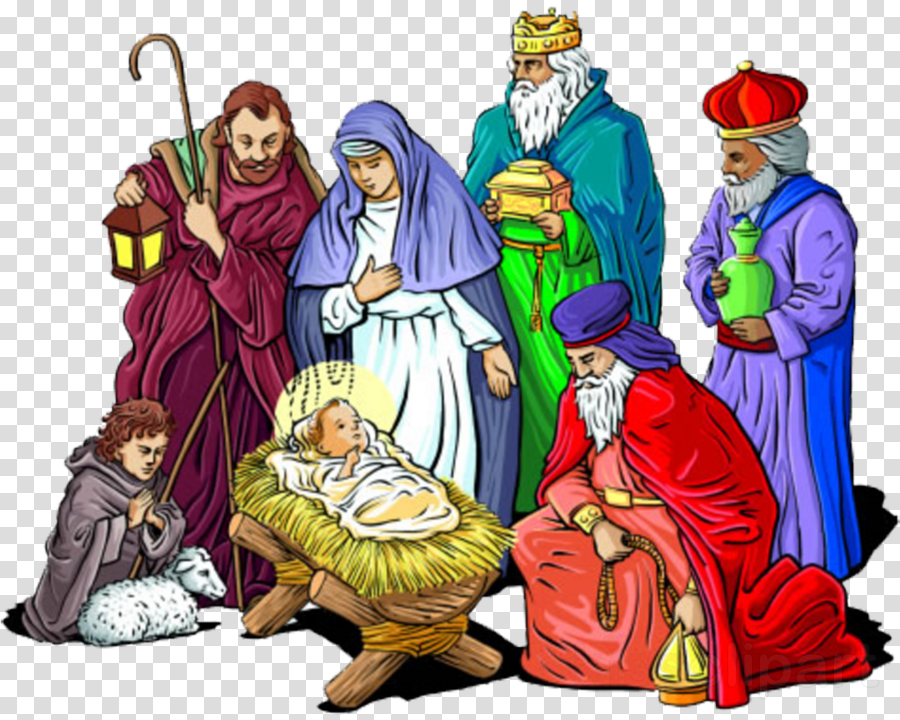 nativity scene prophet middle ages history clipart.
