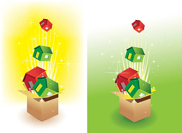 Side By Side Houses Clip Art, Vector Images & Illustrations.
