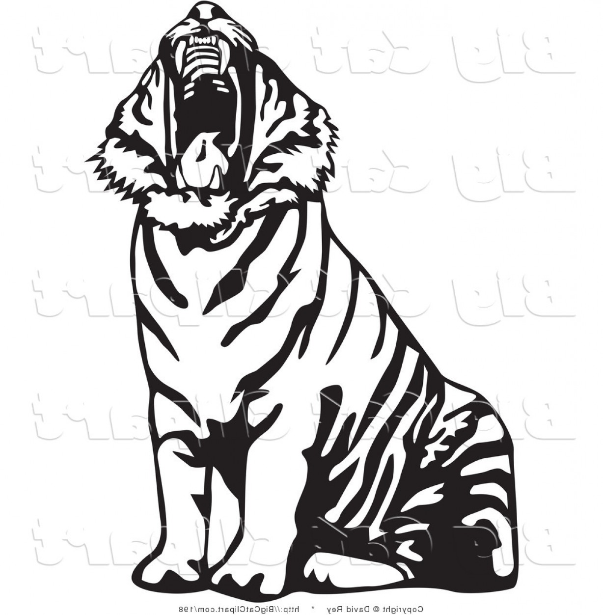 clipart of tiger black and white 20 free Cliparts | Download images on ...