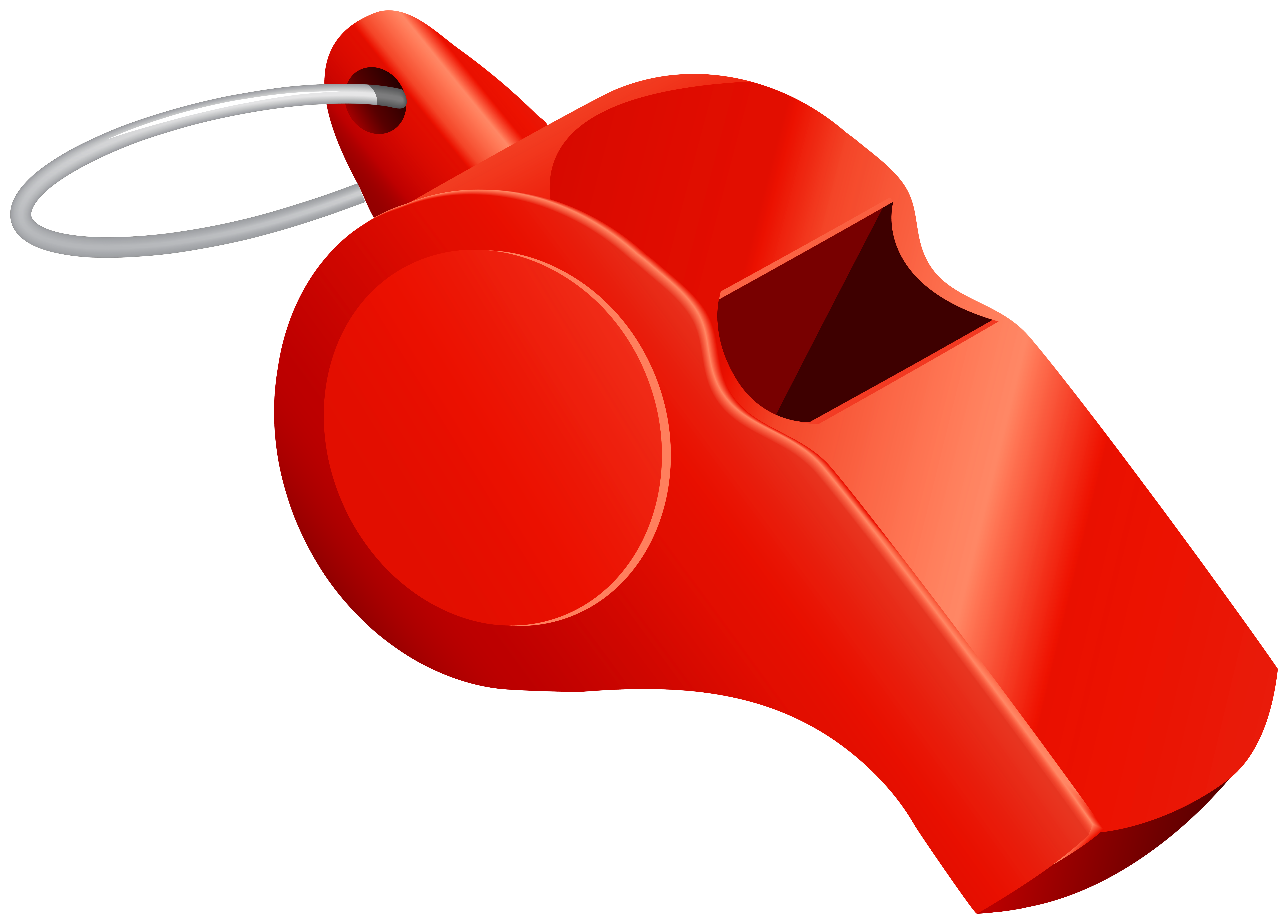 Red Whistle PNG Clip Art.