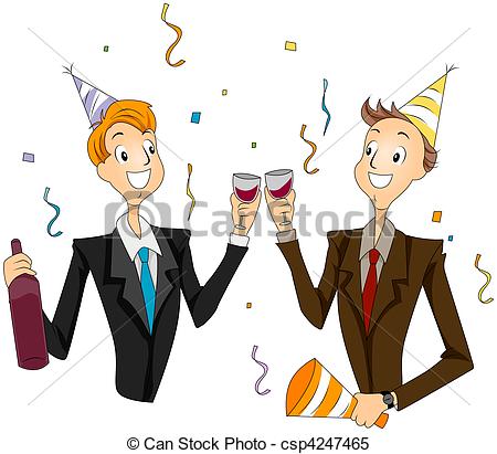 Stock Illustrations of Office Party csp4247465.