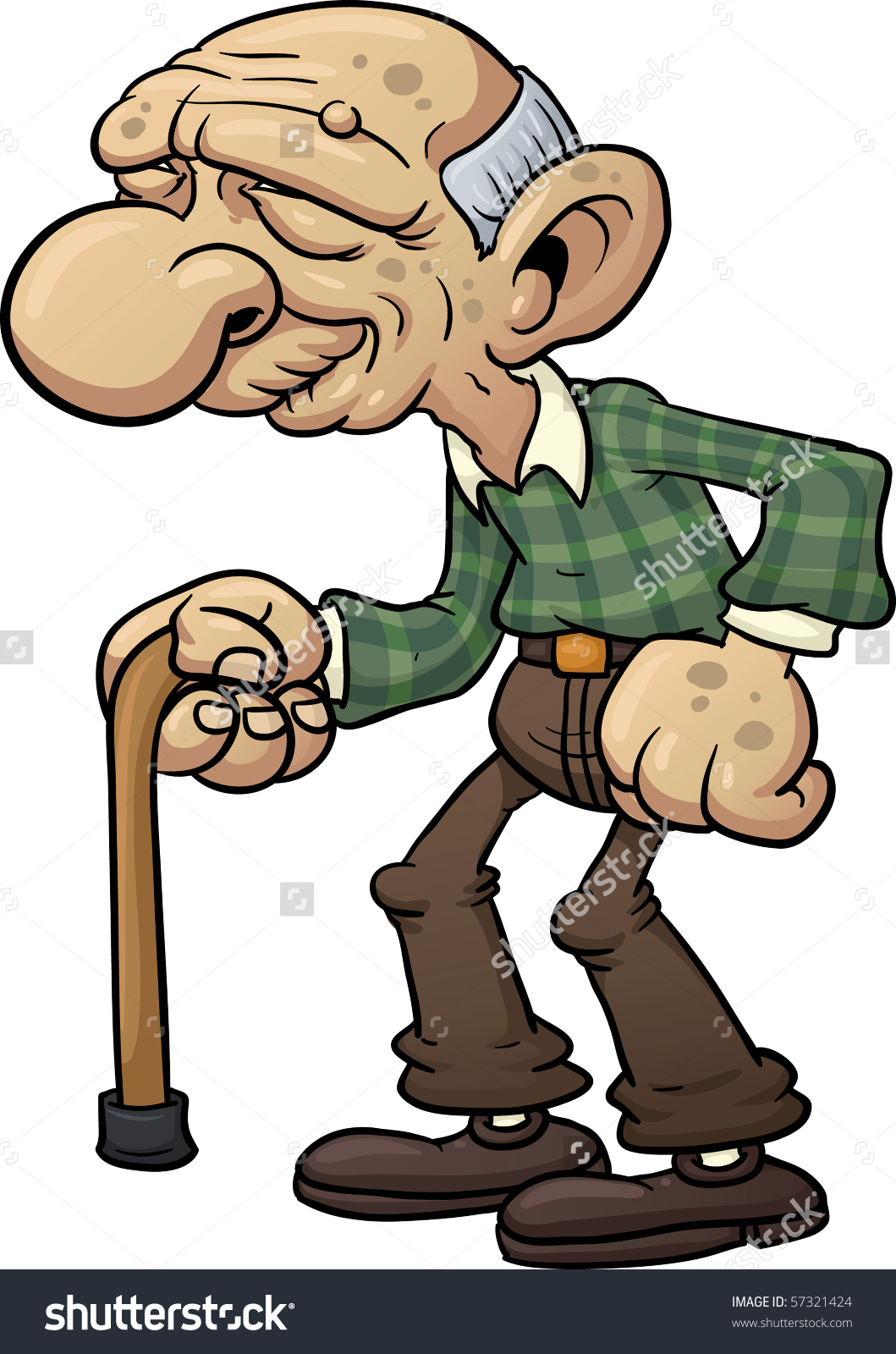 Collection Of Free Hunched Clipart Old Man #312998.