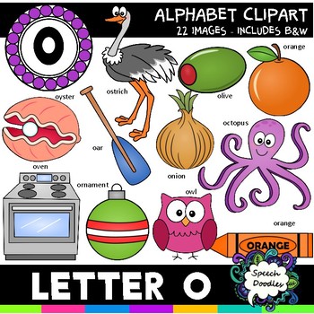 Letter O Clipart.