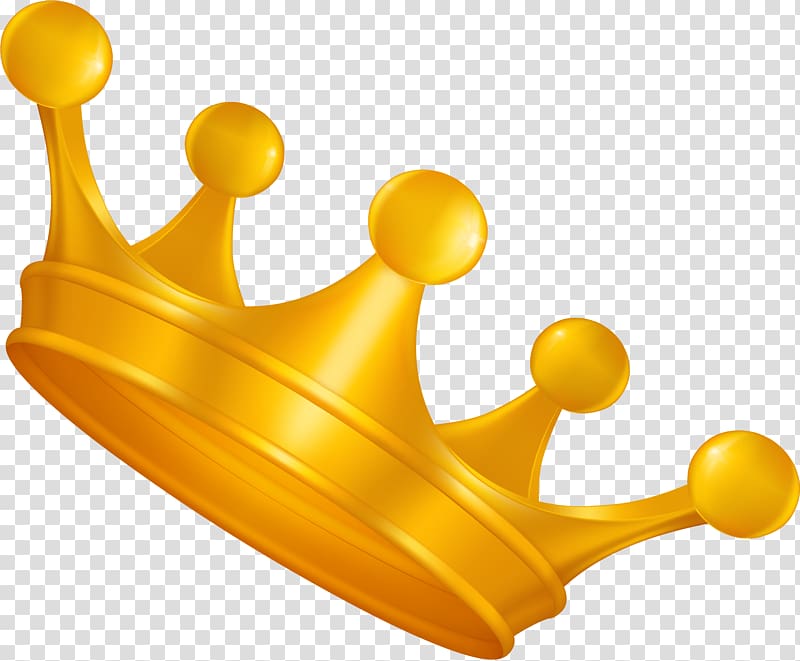 Golden crown deluxe transparent background PNG clipart.