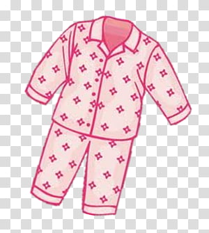 Pajamas Button Outerwear Pink M Sleeve, Button transparent.