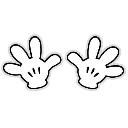 Mickey Mouse Clipart Black And White.