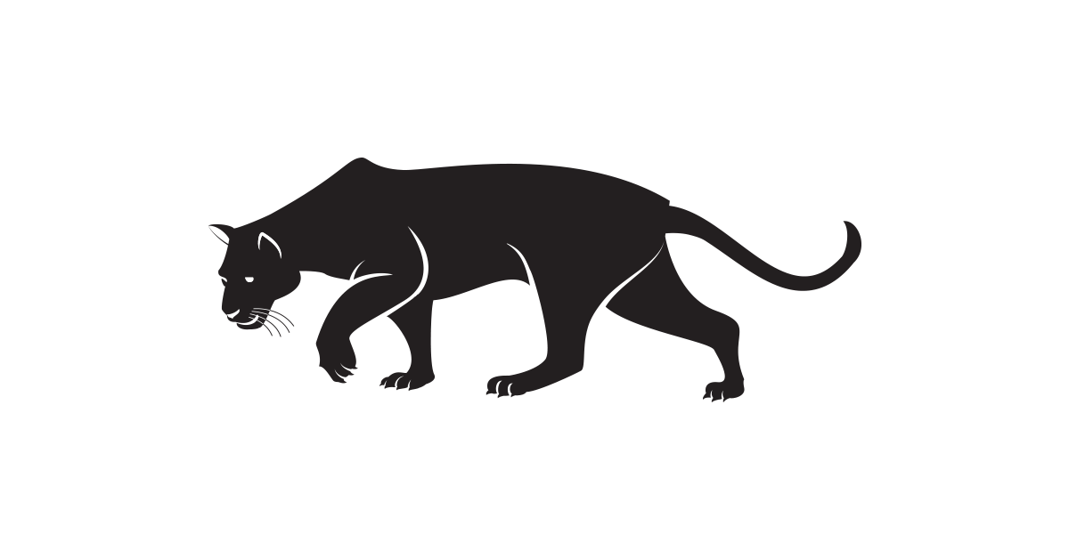 Black panther Cougar Clip art.