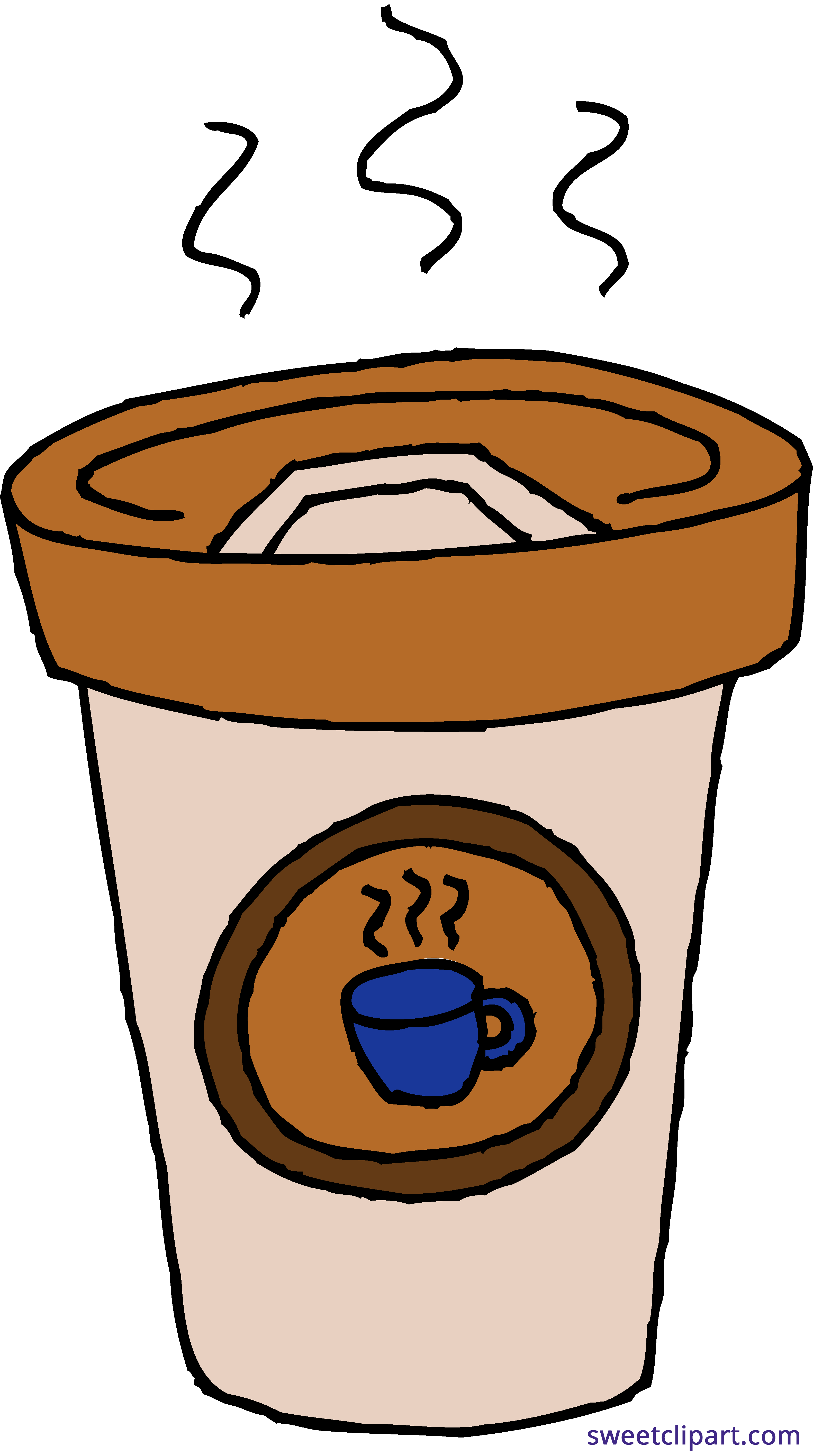 Coffee Latte Paper Cup Clipart.