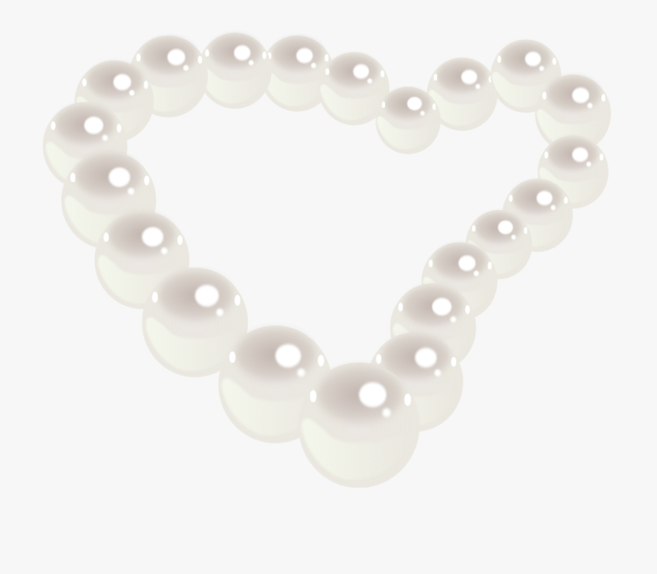 Pearl Heart Clipart, Vector Clip Art Online, Royalty.