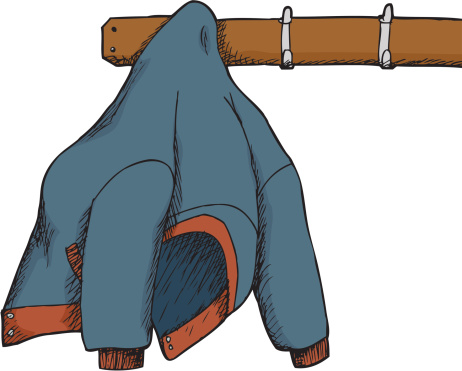 Coat peg clipart.